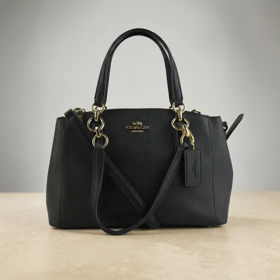 Black Leather Tote